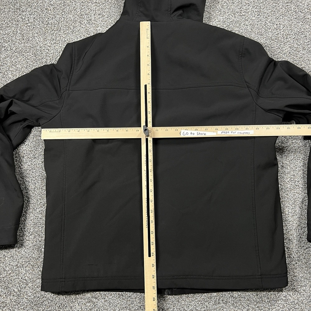 Levis Jacket Mens L Black Hooded Fleece Lined Insulated Winter Coat - Picture 11 of 15